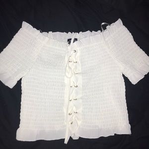 Rue 21 white Crop Top